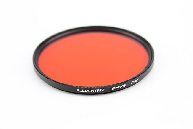 Plný filter oranžový 58mm Elementrix text