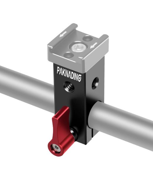 Svěrka Rig tyče 15mm se závity 3/8" a 1/4"