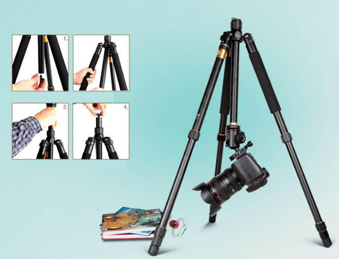 Hliníkový stativ tripod s hlavou 159cm