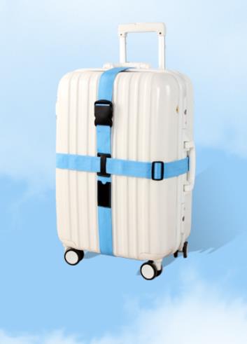 Popruh na kufor krížový žlutý