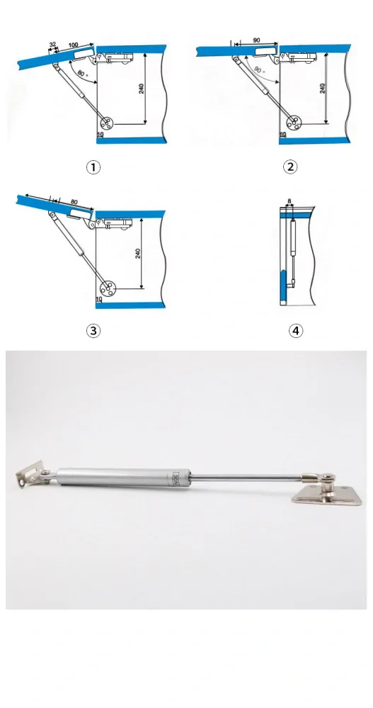 Plynový tlmič, piest s doskou 150N