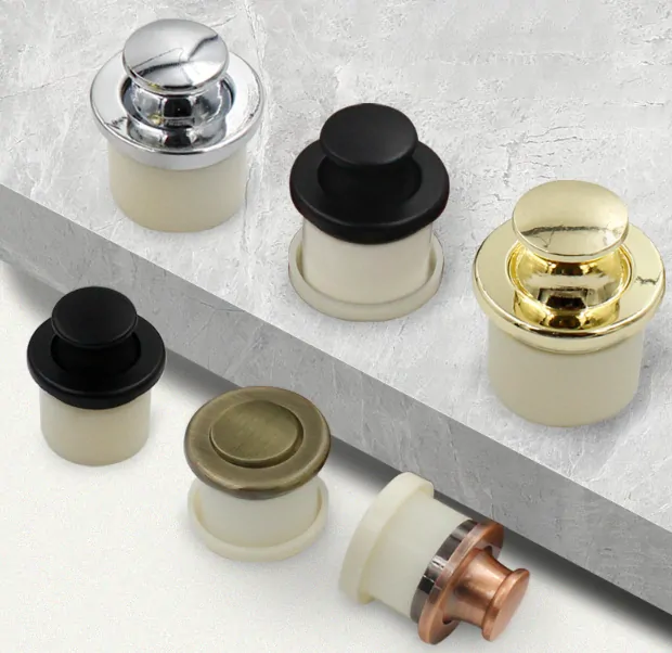 Push lock úchyt, zásuvný knop zásuvky striebrný