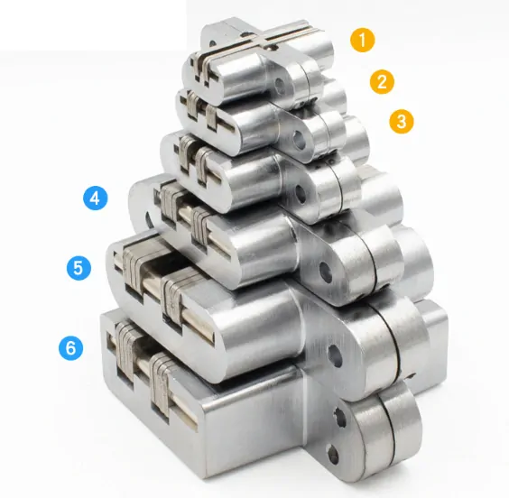 Nerezový 180 ° skrytý pánt záves 13x59mm (2ks)
