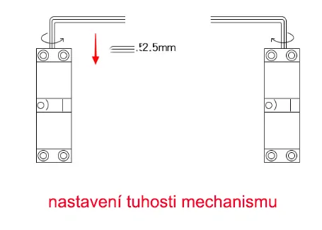 Automatický zatvárač dverí 145° pružinový čierný