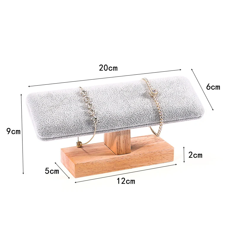 Stojanček, dekolt na náramky, šikmý zelený