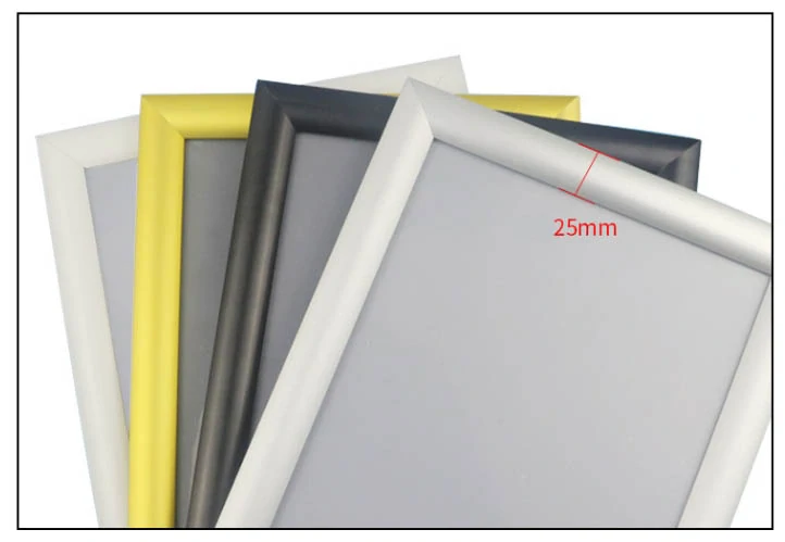 A4 Reklamní tabule klaprám černý 25mm