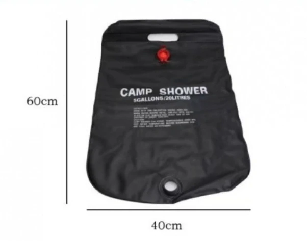 Solárna kempingová sprcha, 20L s regulátorom