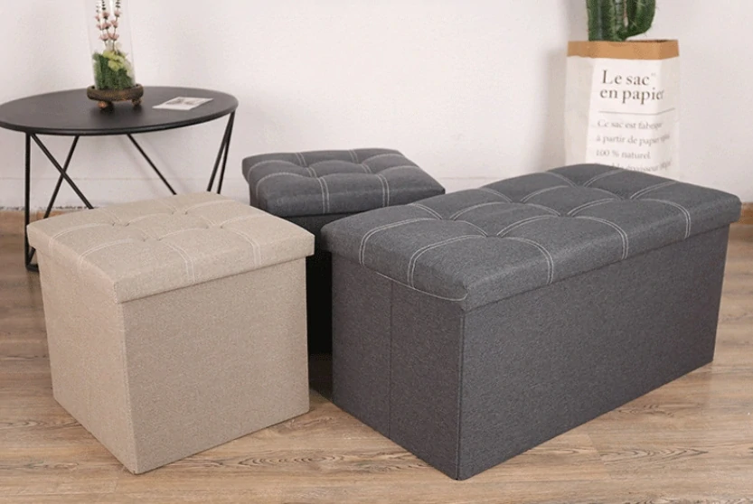 Taburet 38x38x38 zelený