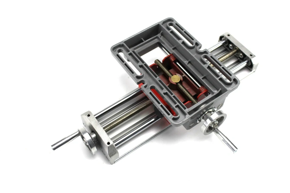 Krížový pracovný stôl 310x90mm červený hliník