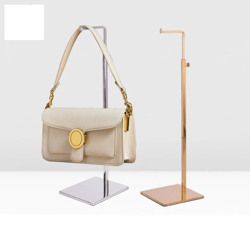 Stojanček na kabelky staviteľný, 650x70 mm strieborný