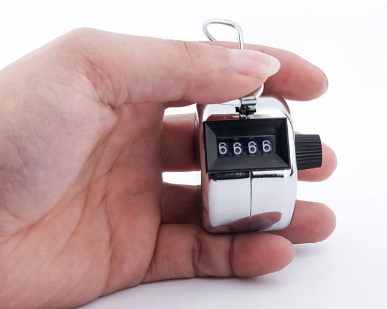 Mechanické ručné počítadlo kovové Clicker