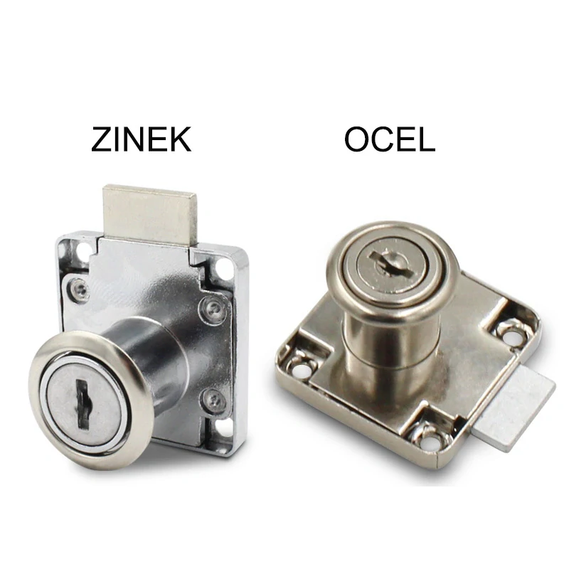 Zásuvkový zámok, zámok pre šuplík zinok 22mm univerzálny