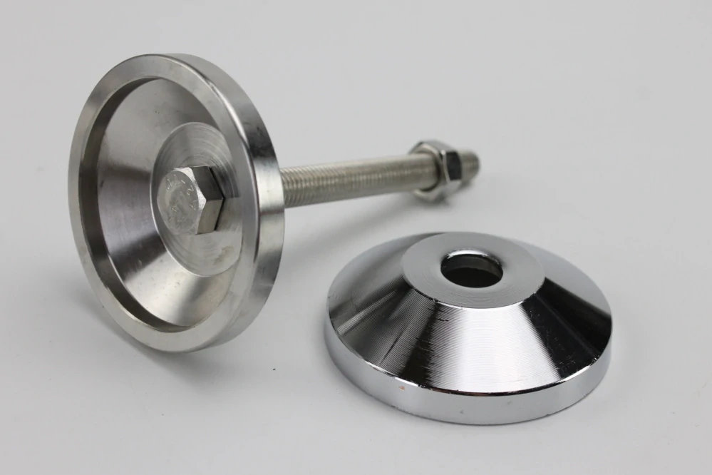 Pätka 80mm pre pevnú nastaviteľnú nohu nerez