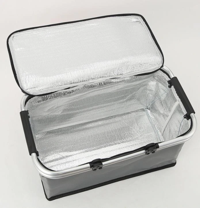 Nákupný, piknikový termo košík, modry