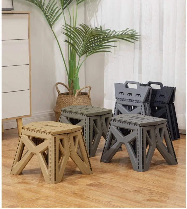 Plastová skladacia stolička stolička - military zelená