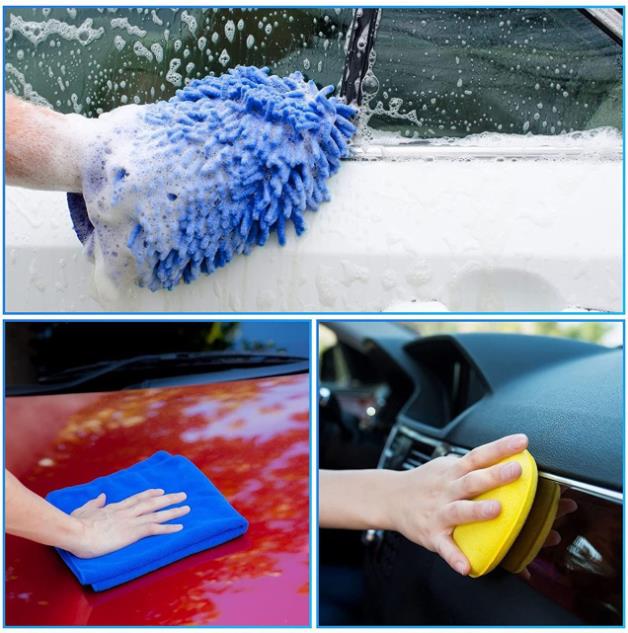 Sada štetcov a kefy na auto detailing 15ks