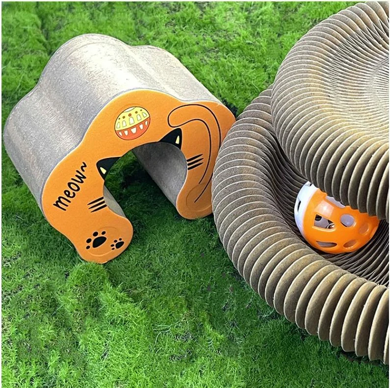 Škrabadlo pre mačky, harmonika z kartónu menšia