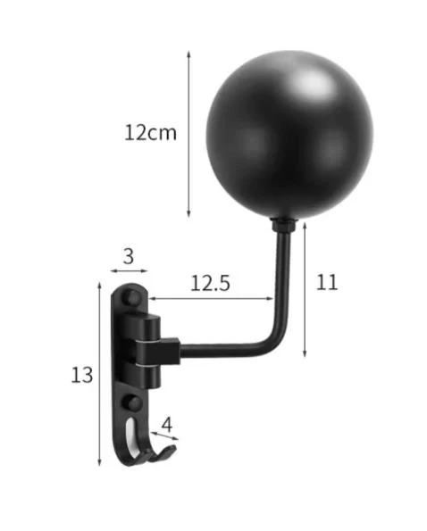 Vešiak na helmu – otočný držiak na stenu