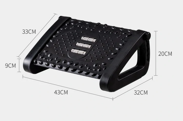 Podnožka pod stôl kreslá s masážnou funkciou, ergonomická podnožka