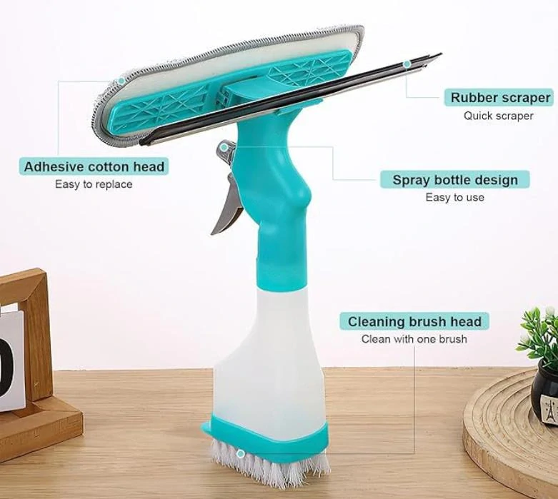 Stierka na okno 3v1 s rozprašovačom