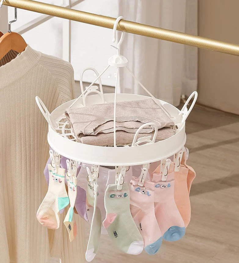 Sušiak na ponožky a spodnú bielizeň alebo topánky 24 kolíčkov