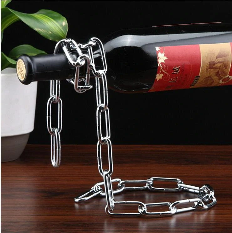 Stojan na víno v tvare reťaze