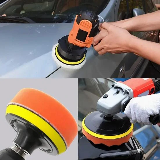 Súprava leštiacich kotúčov na vŕtačku 11 ks – priemer 10 cm