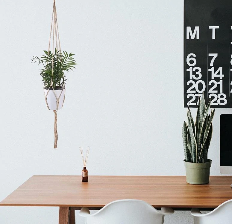 Záves na kvetináč - prírodný 60cm