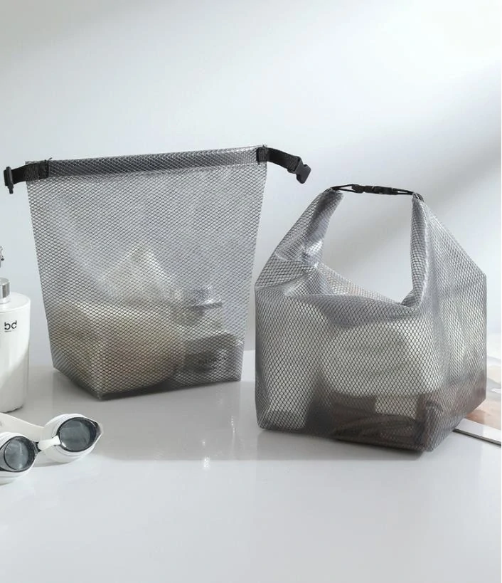 Vodeodolná plážová taška biela menšia