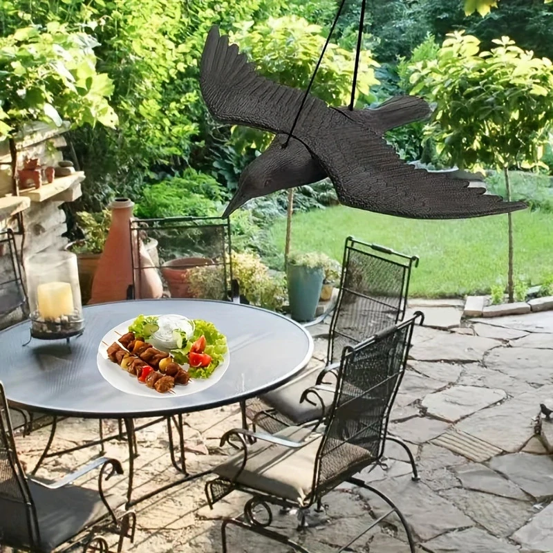 Plašič vtákov havran v lete 57 cm