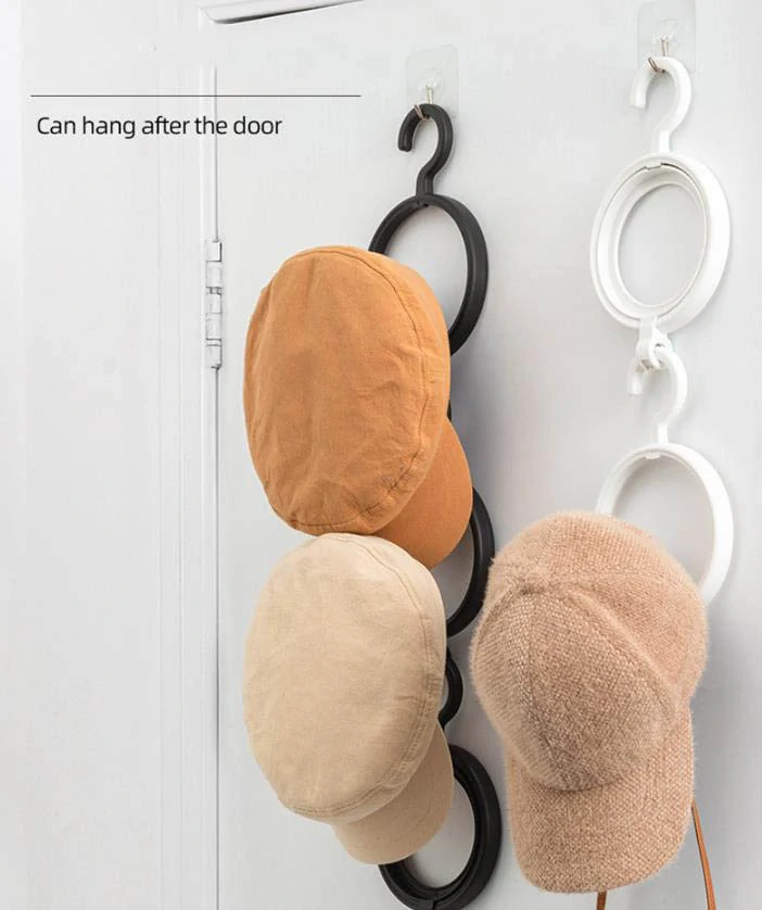 Vešiak na čiapky a šály - biely