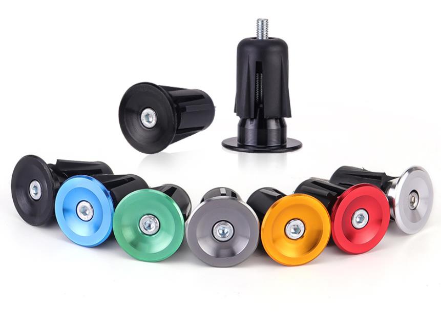 2 ks Zátka riadidiel hliníková - čierna