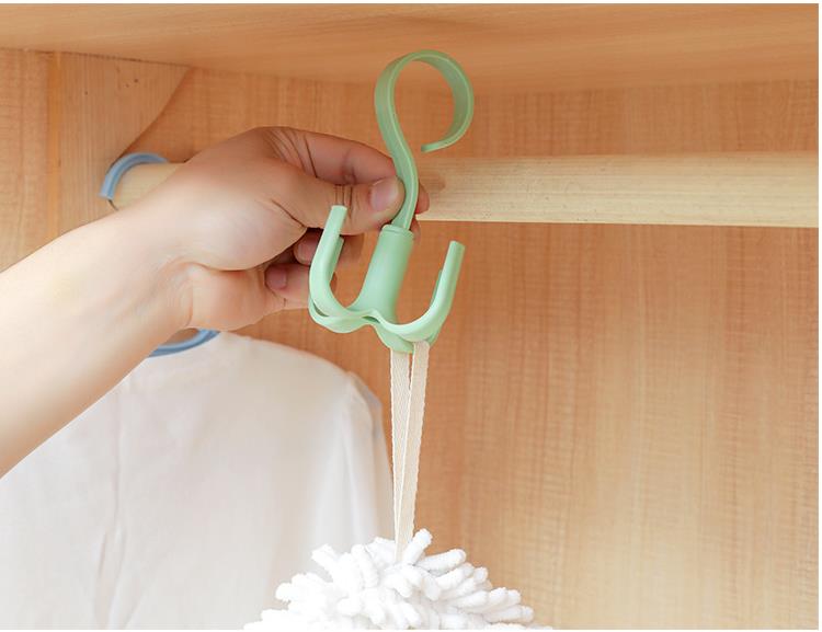 Otočný závesný organizér na doplnky – zelený (360°)