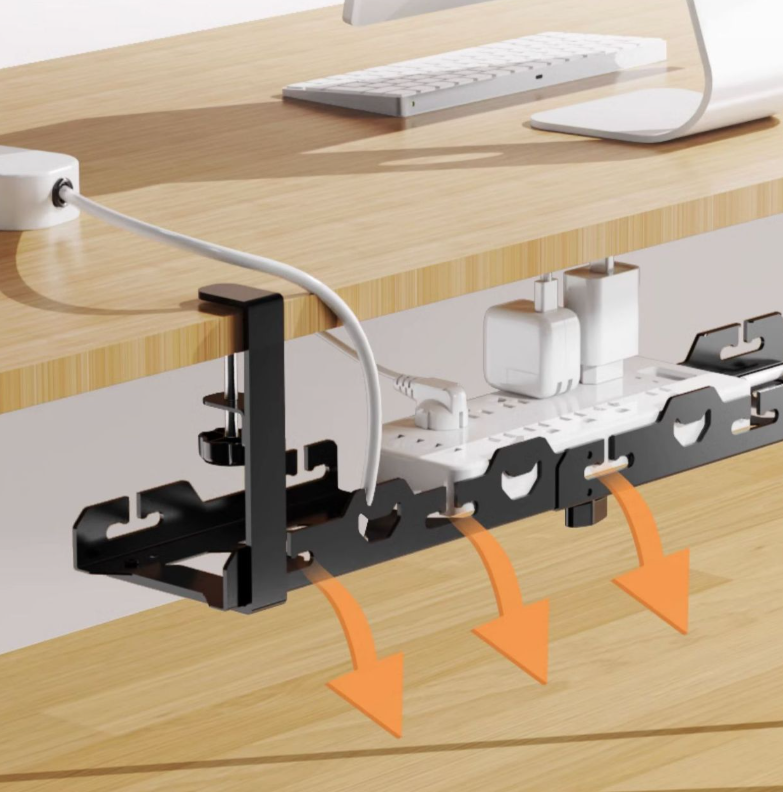 Organizér káblov pod stôl 40cm poschodový
