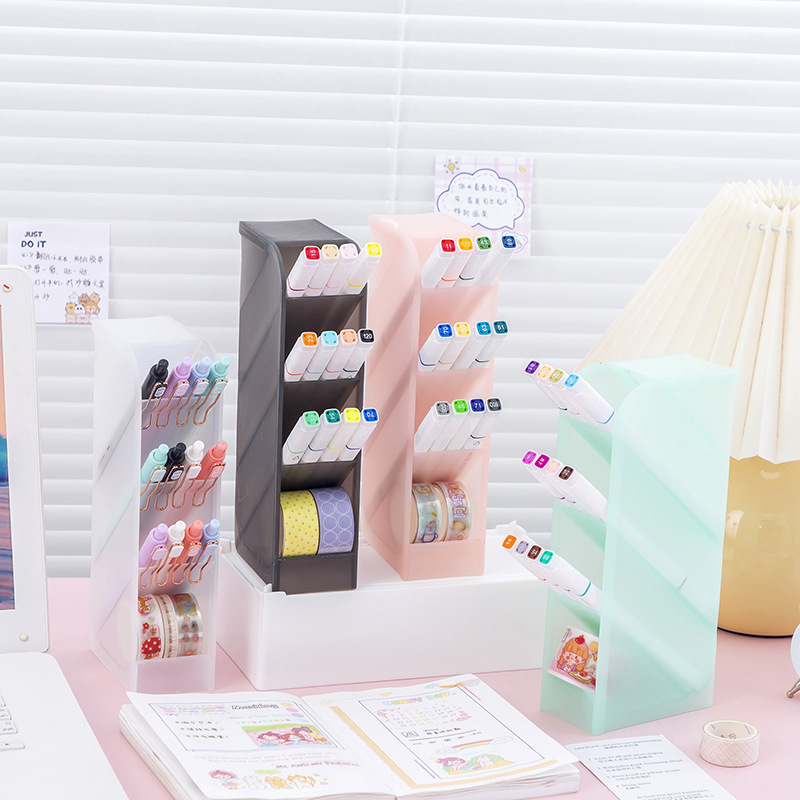 Organizér na písacie potreby – priehľadný růžový