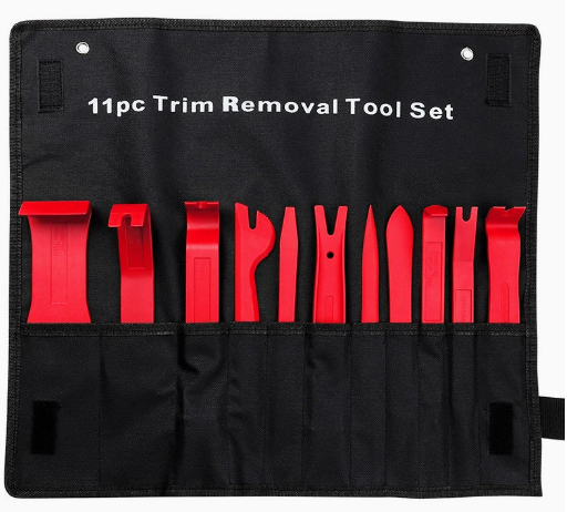 Súprava na demontáž obloženia vozidla 11ks, červená