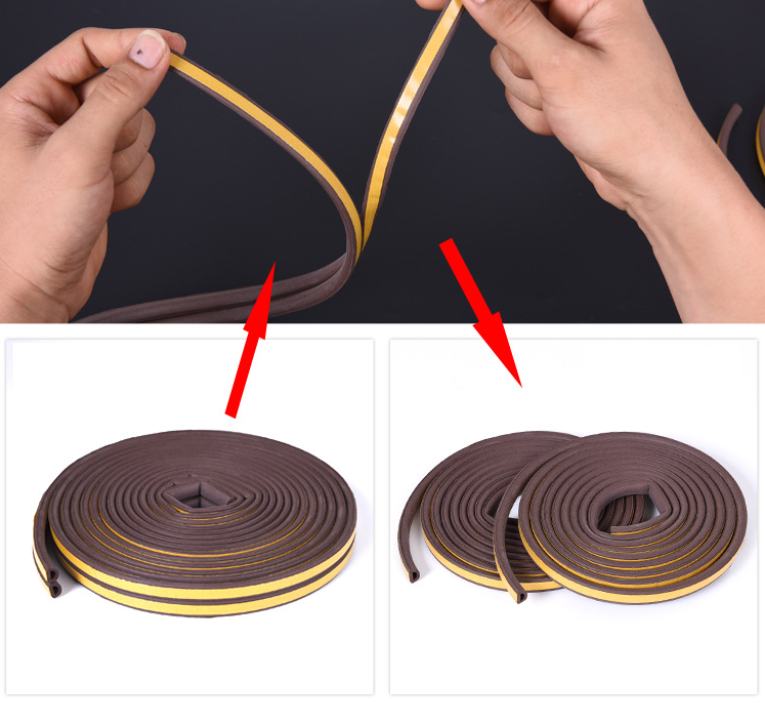 Samolepiace tesnenie do okien a dverí 9x7,5mm x 6m – biele