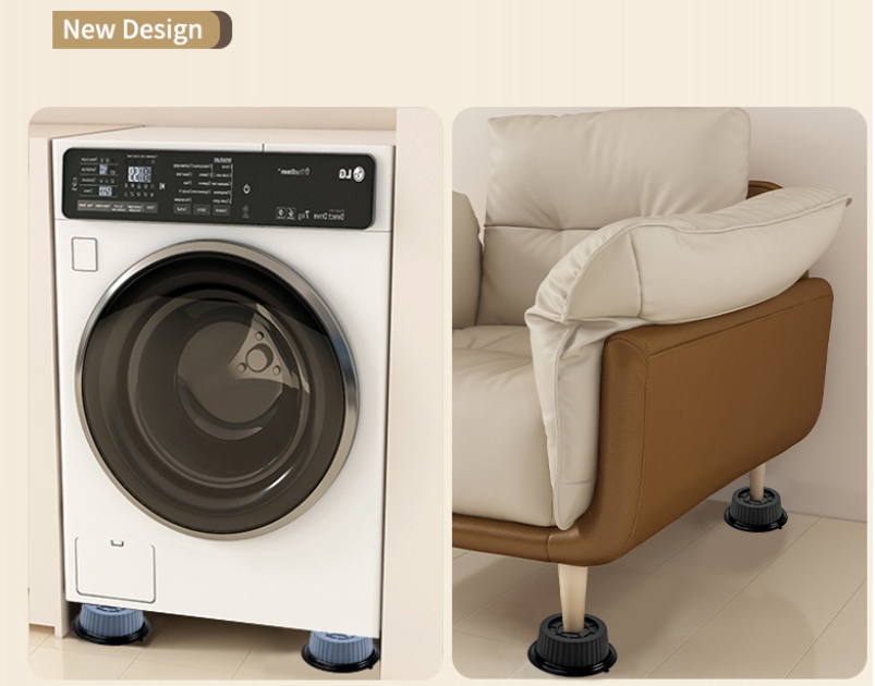 Antivibračné podložky pod práčku a nábytok - súprava 4 ks