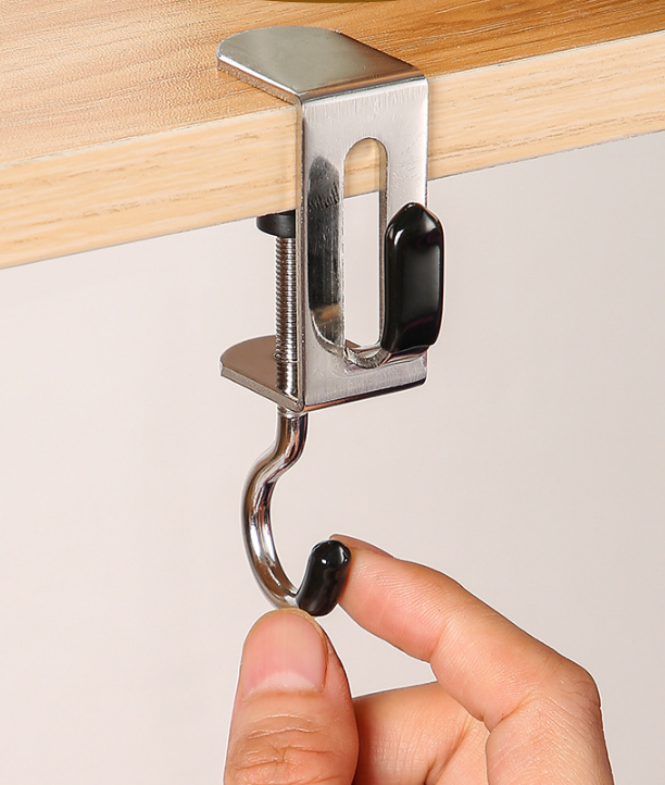 Háčik na stôl – nerezový, nastaviteľný