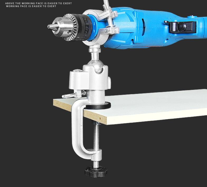 Otočný stolný zverák / držiak pre vŕtačku 45-61mm