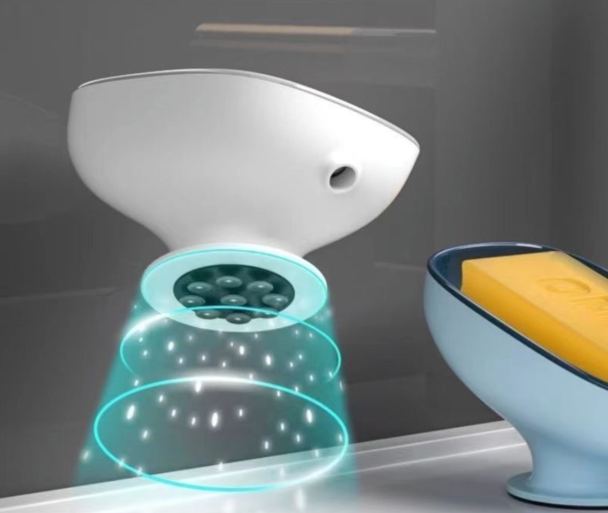 Držiak mydla s prísavkou a odtokom – šedá