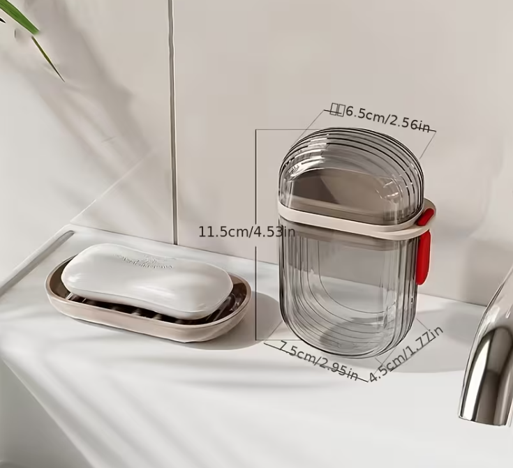 Cestovný box na mydlo s odkvapkávačom - 1ks