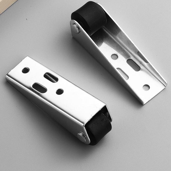 Podperné koliesko zvesených dverí čierne