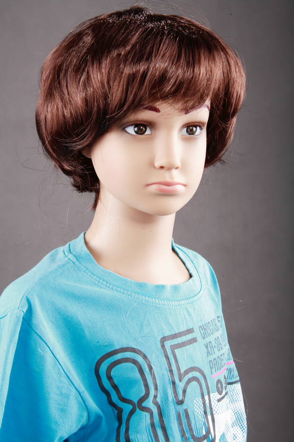 Detská parochňa hnedá, chlapec