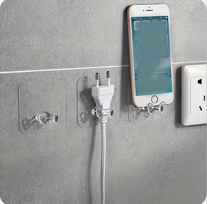 Samolepiaci háčik pre el. šnúru - sada 3 ks