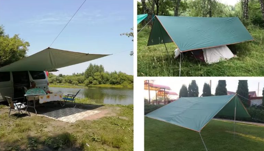 Ultra ľahká kempovacia plachta 3x3 m