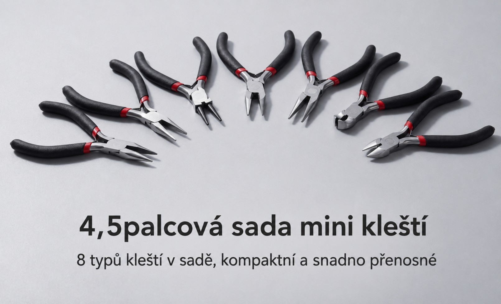 Sada mini klieští - 8 ks