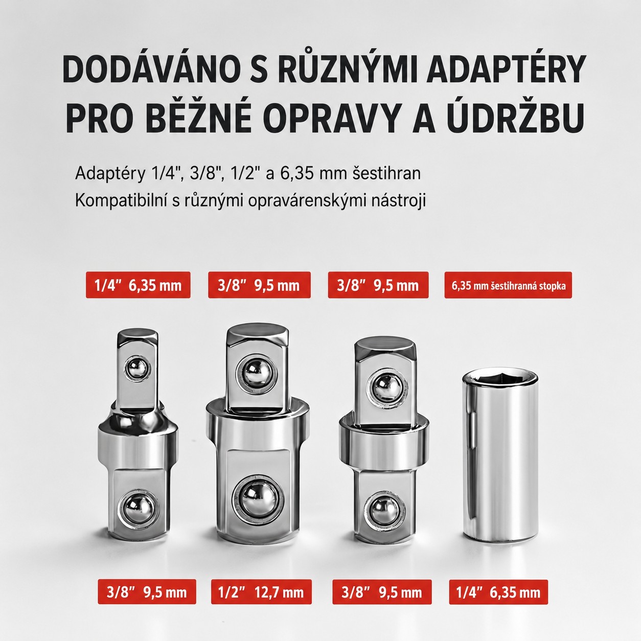 Multifunkčný predlžovací kľúč s adaptérmi ELEMENTRIX