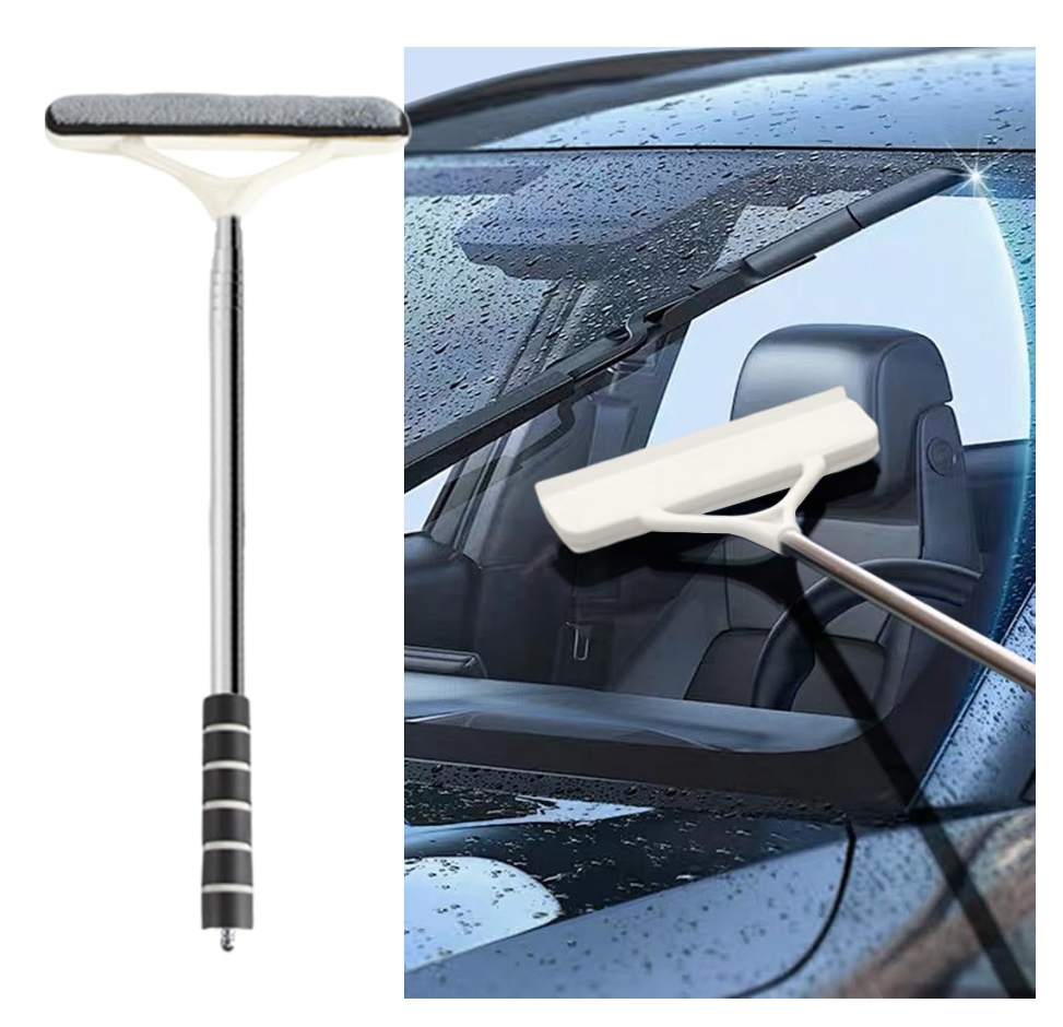Teleskopická stierka / čistič skiel do auta - dĺžka 52-160 cm