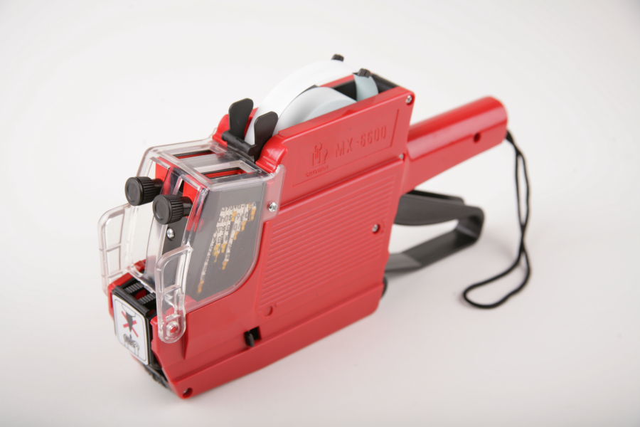 Etiketovacími kliešte dvojriadkové ČERVENÉ MX6600cz